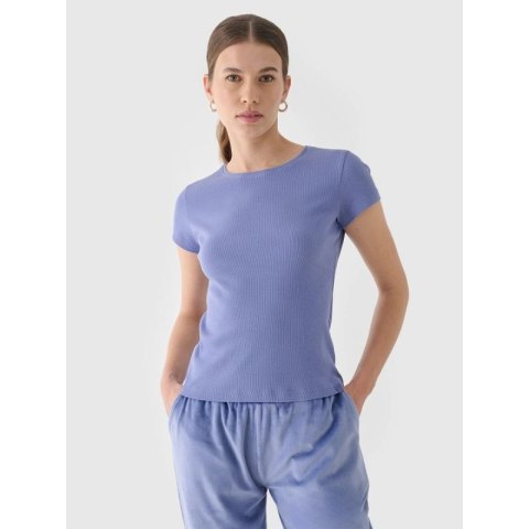 T-shirt slim gładki damski 4F 4FRAW24TTSHF2300-32S 4f