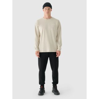 Longsleeve oversize z nadrukiem męski 4F 4FRAW24TLONM502-12S 4f