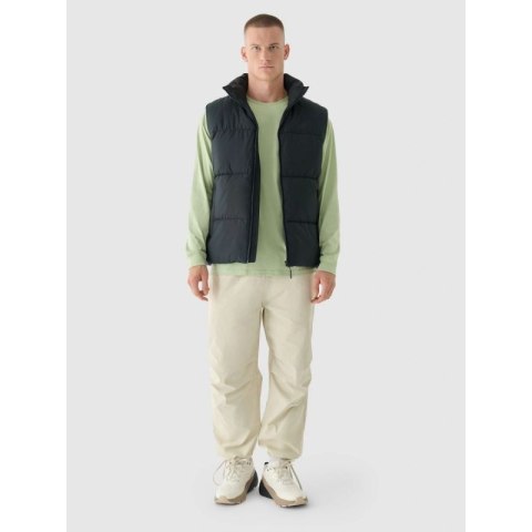 Longsleeve oversize z nadrukiem męski 4F 4FRAW24TLONM502-44S 4f