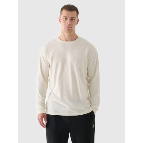 Longsleeve oversize z nadrukiem męski 4F 4FRAW24TLONM507-83S 4f