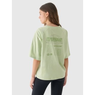 T-shirt oversize z nadrukiem damski 4F 4FRAW24TTSHF2583-43S 4f