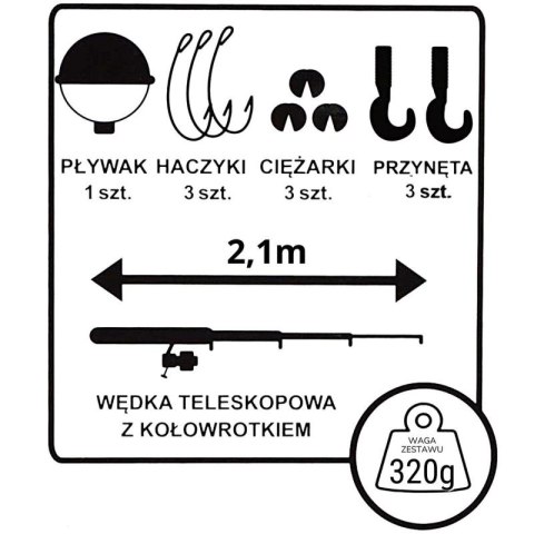 ZESTAW WĘDKARSKI ENERO 2106