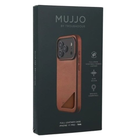 Etui skórzane do iPhone 17 Pro Tan Mujjo Mujjo