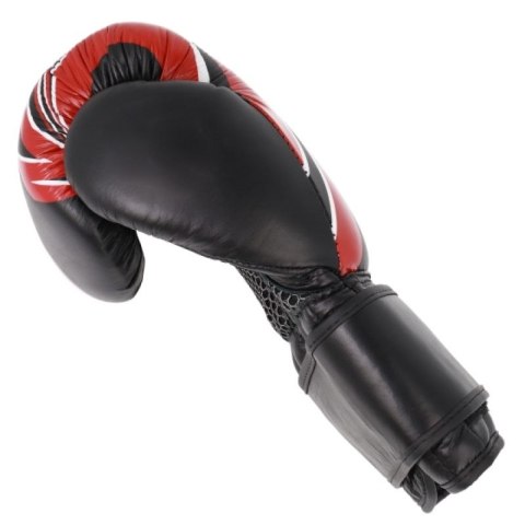Rękawice bokserskie skórzane RBT-5A czarno-czerwone MASTERS FIGHT EQUIPMENT