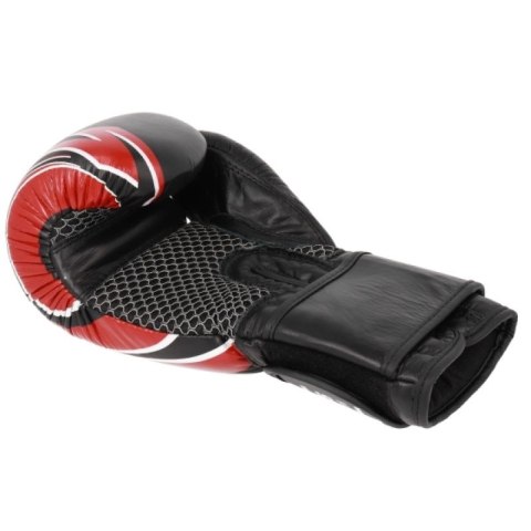 Rękawice bokserskie skórzane RBT-5A czarno-czerwone MASTERS FIGHT EQUIPMENT