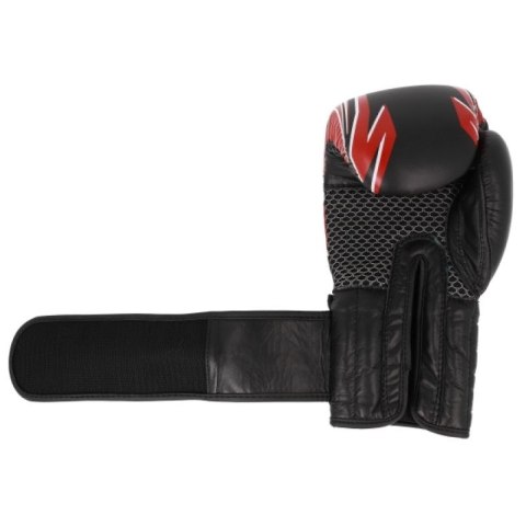 Rękawice bokserskie skórzane RBT-5A czarno-czerwone MASTERS FIGHT EQUIPMENT