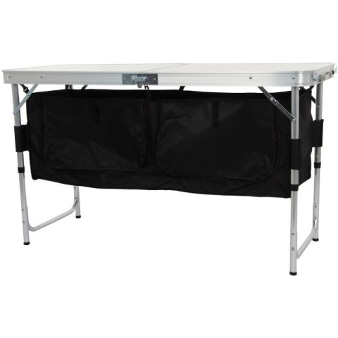 STOLIK TURYSTYCZNY SKŁADANY KEMPINGOWY 120x47x70/62/54CM Z SZAFĄ 33X30X36CM