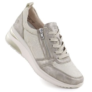 Sneakersy damskie na koturnie złote Remonte Rieker D2401-61 Rieker
