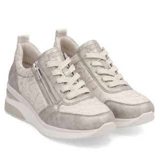 Sneakersy damskie na koturnie złote Remonte Rieker D2401-61 Rieker