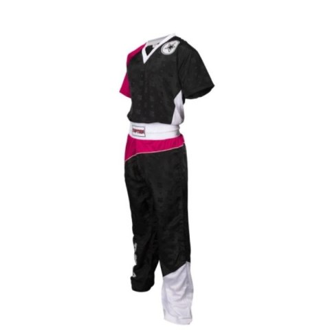 Strój do kickboxingu TOP TEN "BOW" czarno-różowy XL (190 cm) TOP TEN
