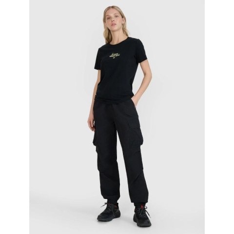 T-shirt regular z nadrukiem damski 4F 4FRSS25TTSHF2786-20S 4f