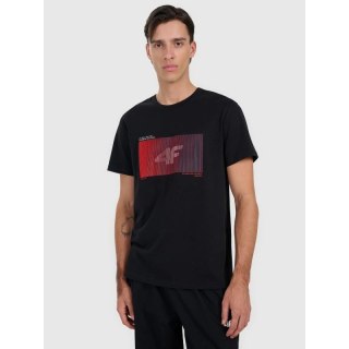 T-shirt regular z nadrukiem męski 4F 4FRAW25TTSHM3224-20S 4f