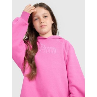 Bluza dresowa nierozpinana z kapturem dziewczęca 4F 4FJRAW25TSWSF2439-54S 4f