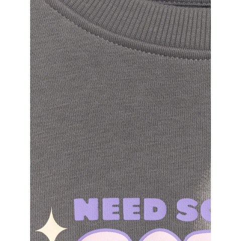 Bluza dresowa oversize nierozpinana bez kaptura dziewczęca 4F 4FJRAW25TSWSF2438-22S 4f