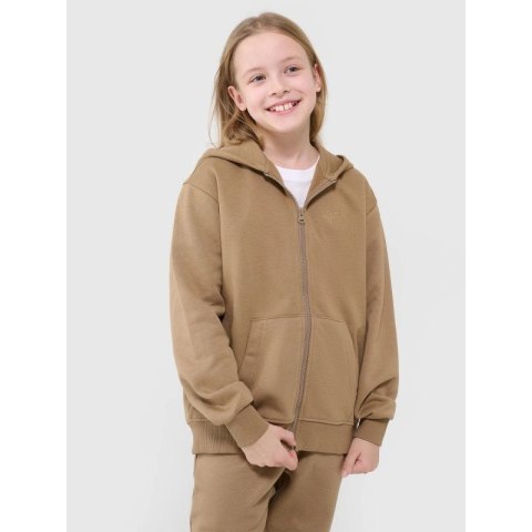 Bluza dresowa rozpinana z kapturem dziewczęca 4F Junior 4FJRAW24TSWSF1830-83S 4f