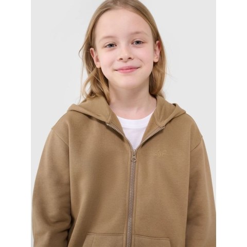 Bluza dresowa rozpinana z kapturem dziewczęca 4F Junior 4FJRAW24TSWSF1830-83S 4f