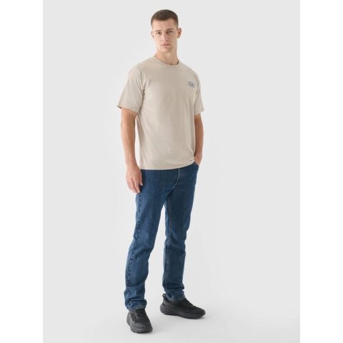 T-shirt oversize z nadrukiem męski 4F 4FRSS24TTSHM2535-83S 4f