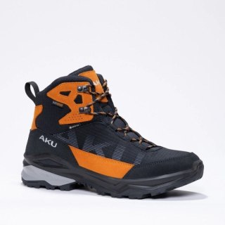 Aku buty sportowe trekkingowe męskie Adapta Gore-tex skórzane czarne pomarańczowe Aku