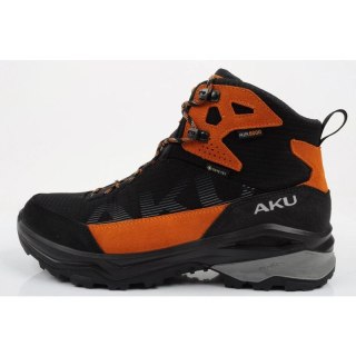 Aku buty sportowe trekkingowe męskie Adapta Gore-tex skórzane czarne pomarańczowe Aku