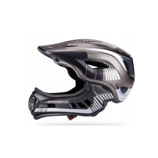 Rockbros dziecięcy kask rowerowy czarny 48-54cm