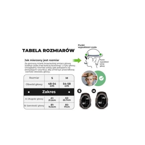Rockbros kask rowerowy dziecięcy 48-54cm niebieski