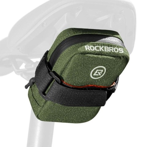 Rockbros torba rowerowa podsiodłowa zielona 0,35l