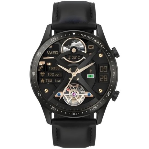 Smartwatch Gravity Czarny 2 Paski GT10-2