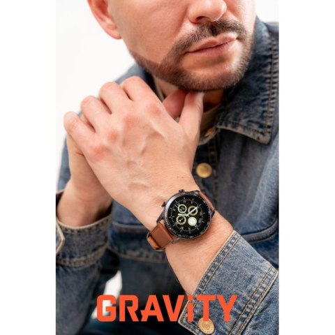 Smartwatch Gravity Czarny 2 Paski GT10-4
