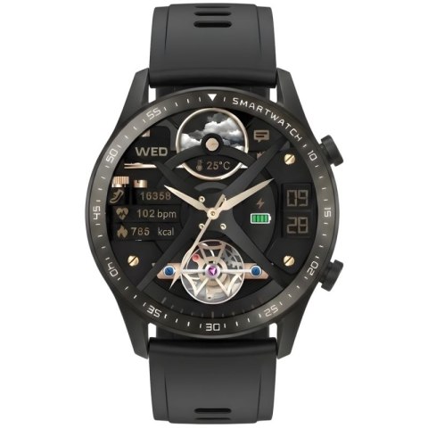 Smartwatch Gravity Czarny 2 Paski GT10-4