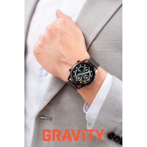 Smartwatch Gravity Czarny Bransoleta i Pasek GT10-1