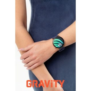 Smartwatch Gravity Różowe Złoto Pasek + Bransoleta GT11-6