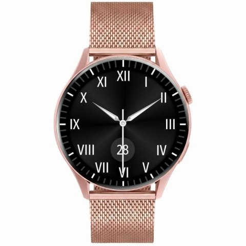 Smartwatch Gravity Różowe Złoto Pasek + Bransoleta GT11-6