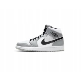 Buty męskie Air Jordan 1 Mid Light Smoke Grey - 554724-092