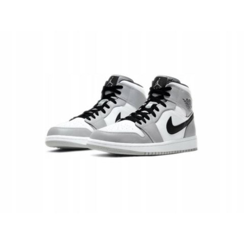 Buty męskie Air Jordan 1 Mid Light Smoke Grey - 554724-092