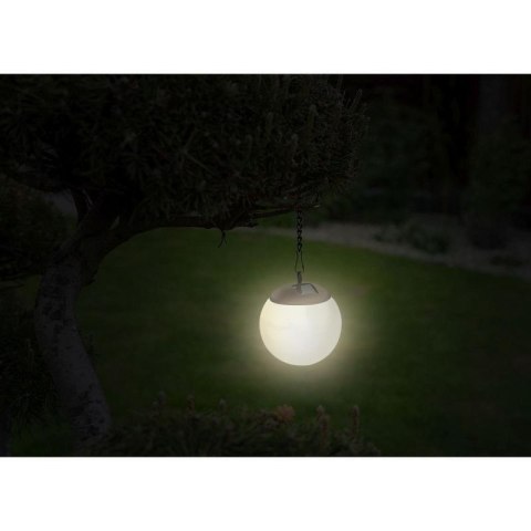 LAMPA SOLARNA PLASTIKOWA KULA WISZĄCA NA KLIPS 10X30CM KPL.2SZT