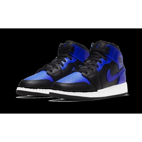 Buty dziecięce Air Jordan 1 Mid Hyper Royal GS - 554725-077