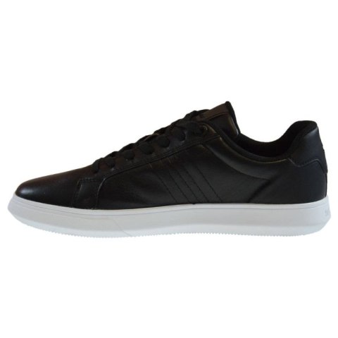 Buty męskie Tommy Hilfiger Essential Leather Cupsole czarne - FM0FM03424-BDS