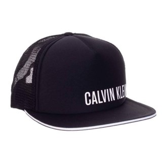 Czapka z daszkiem Calvin Klein Trucker czarna - KU0KU00081-BEH