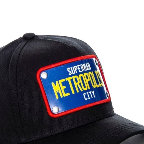Czapka z daszkiem Capslab Superman Metropolis City DC Czarna - FG/DC2/1/CAS/SUP1