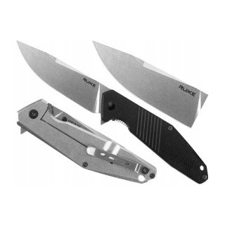 Nóż składany codziennego użytku Ruike EDC czarny flipper stal - D191-B