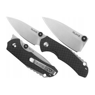 Nóż składany codziennego użytku Ruike EDC czarny flipper stal - P671-CB