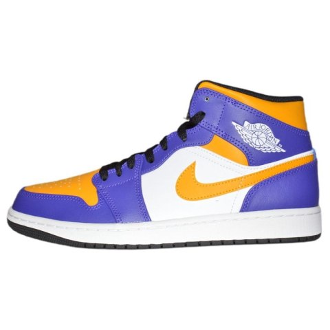 Buty Air Jordan 1 MID Sneakersy Los Angeles Lakers LA - DQ8426-517