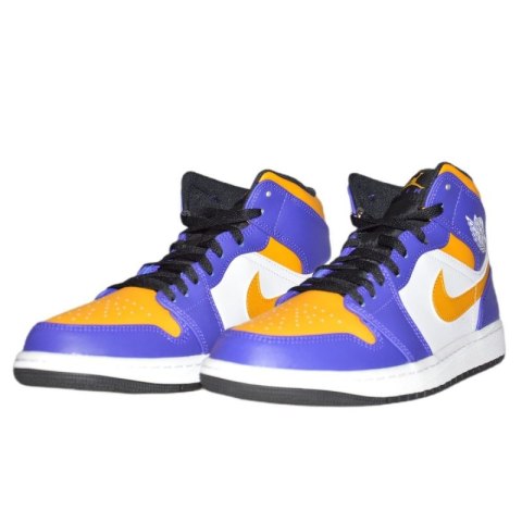 Buty Air Jordan 1 MID Sneakersy Los Angeles Lakers LA - DQ8426-517
