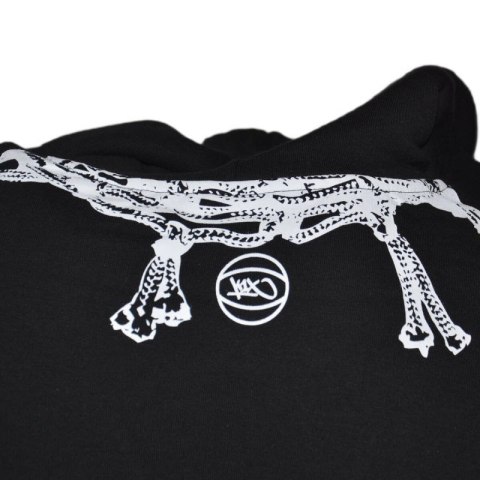 Bluza koszykarska z kapturem basketball K1X Net Hoody Black - KXM241-013-1