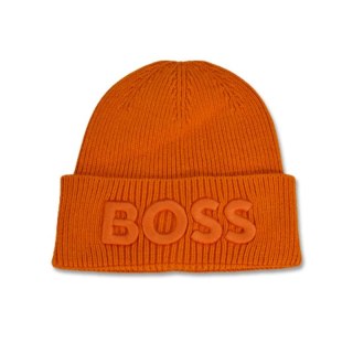 Czapka zimowa beanie Hugo Boss bawełniana - 50476440