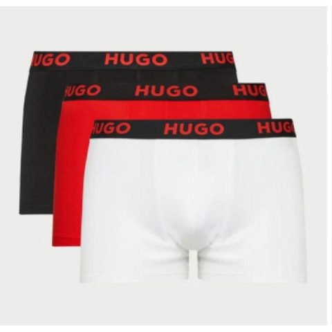 Męskie bokserki Hugo Boss Triplet Pack ze stretchem 3 pary - 10241868-972