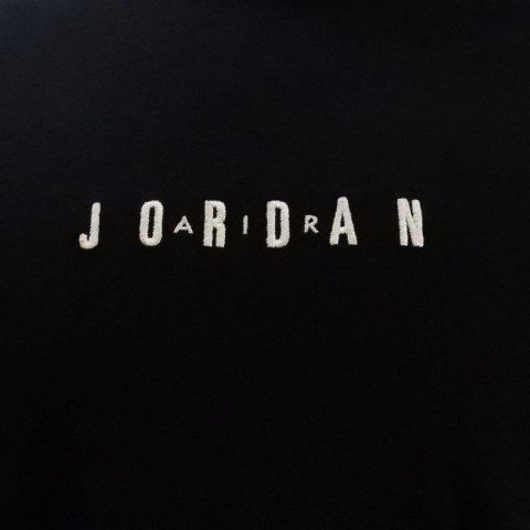 Koszulka sportowa T-shirt męski Air Jordan Jumpman Embroidered Air Crew Czarna - DM3182-010