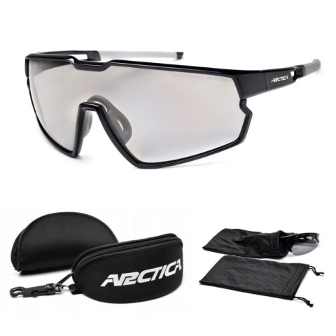 Okulary polaryzacyjne fotochromatyczne Arctica UV400 Czarne + Etui - S-333FP