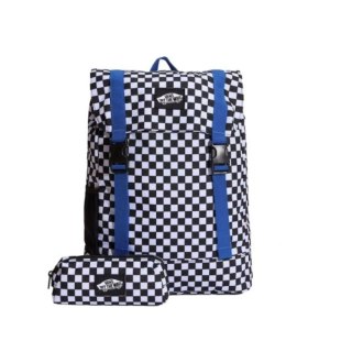 Plecak szkolny miejski Vans Utility Backpack Checkerboard + piórnik kratka - VN000PSFY281