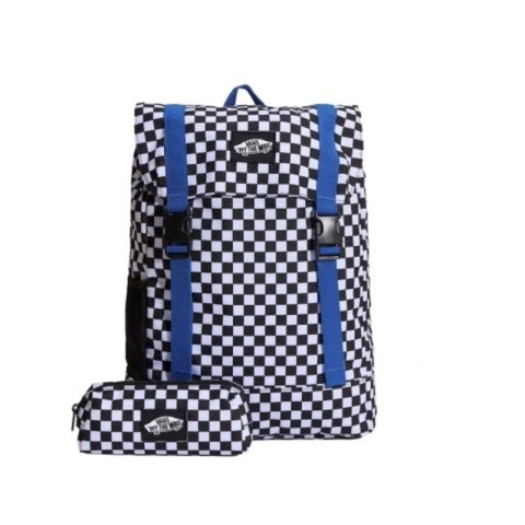 Plecak szkolny miejski Vans Utility Backpack Checkerboard + piórnik kratka - VN000PSFY281